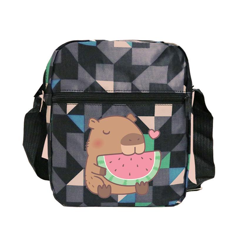 Fashion Versatile Children'S Portable Shoulder Bag Printed Trend Multifunctional Oblique Span Bag