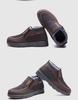 Men's Thick-Soled Winter Cotton Boots with Velvet Lining – Non-Slip, Cold-Proof, One-Step Snow Boots for Middle-Aged and Elderly
