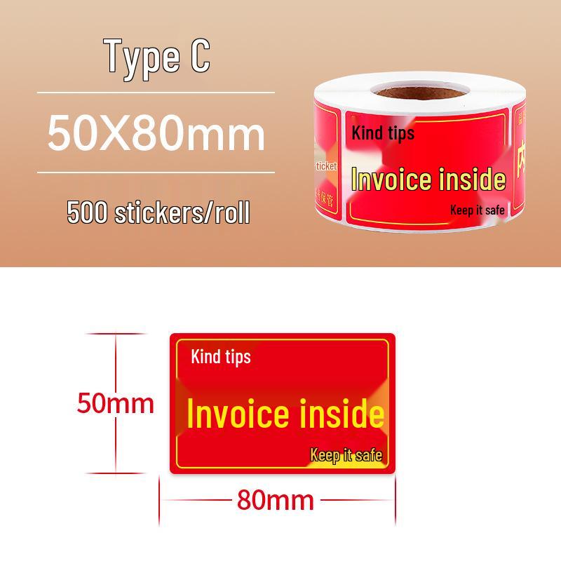 Large Fragile Label - Handle with Care: Do Not Drop, Do Not Press, Express Delivery, Heavy Pressure