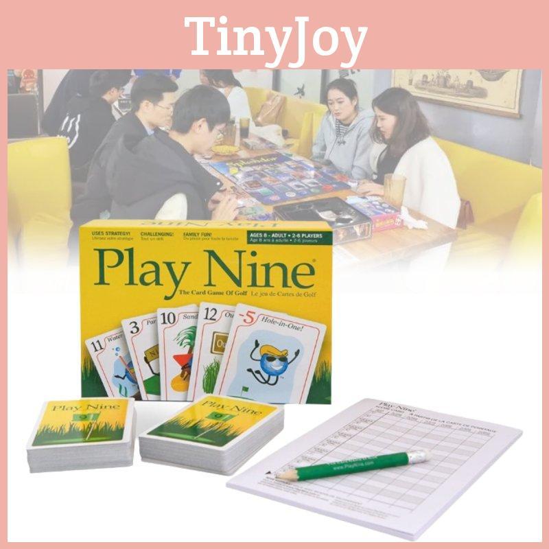 Play Nine English Version Card Game Engaging Family Gathering Golf Style Fun