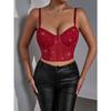 Fashion Sexy Nightclub Style Sequin Slim Fit Crop Camisole Top For Women