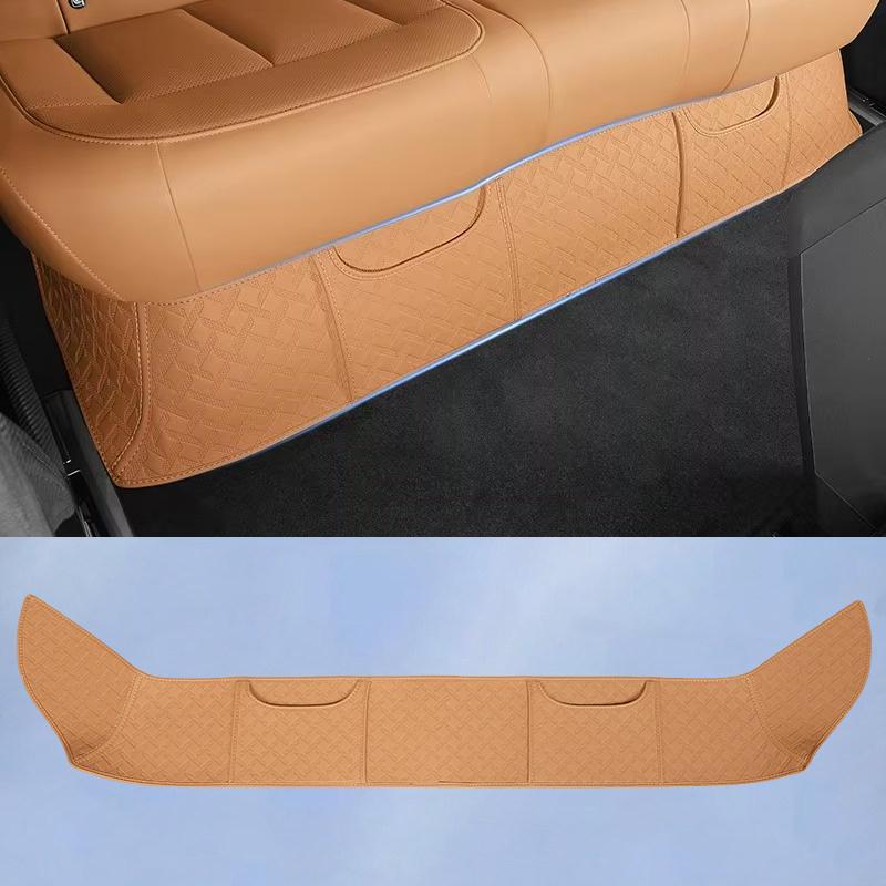 For Chery iCAR V27 2026+ Leather Rear Seat Anti Kick Pad Seat Lower Protective Mat Dirt Proof Sticker Interior Upgrade Parts