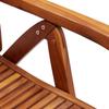 Garden Chairs 4 pcs Adjustable 56x72x107 cm Solid Acacia Wood