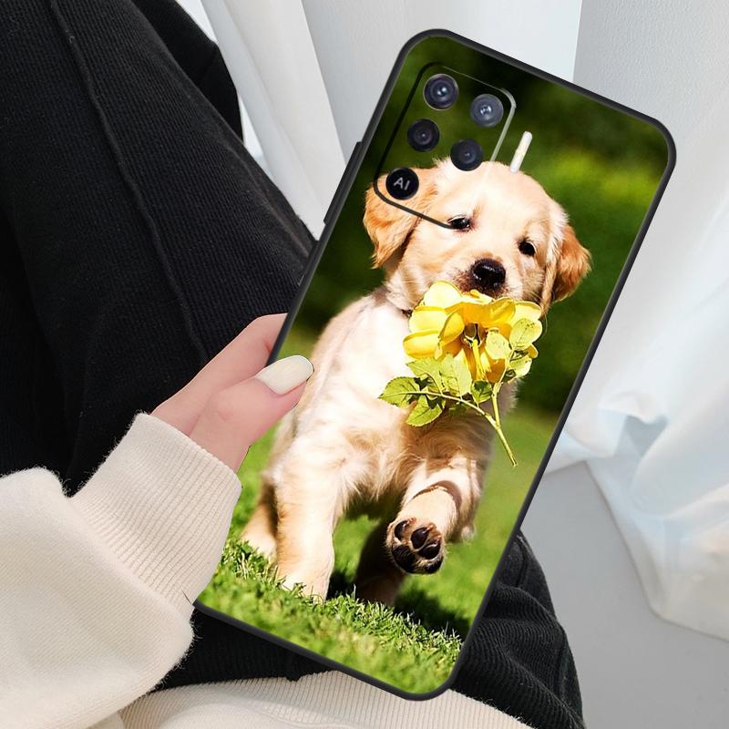 

Golden Retriever Dog Case For Oppo A17 A57 A77 A40 A78 A54 A74 A94 A76 A16 A96 A18 A60 A80 A38 A58 A98 A15 A5 Pro OPPO A58 4G