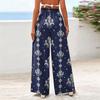 Women's Wide-Leg Casual Flowy Floral Print Pants