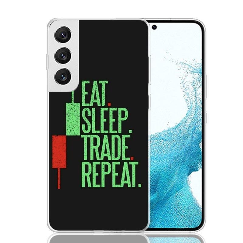 Trade Investment Forex Stock Market Phone Case For Samsung Galaxy S26 S25 Edge S24 S23 FE S22 Ultra S21 Plus S20 + Fundas Cover