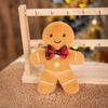 Gingerbread Man Plush Pendant - Funny Christmas Cookie Doll Keychain