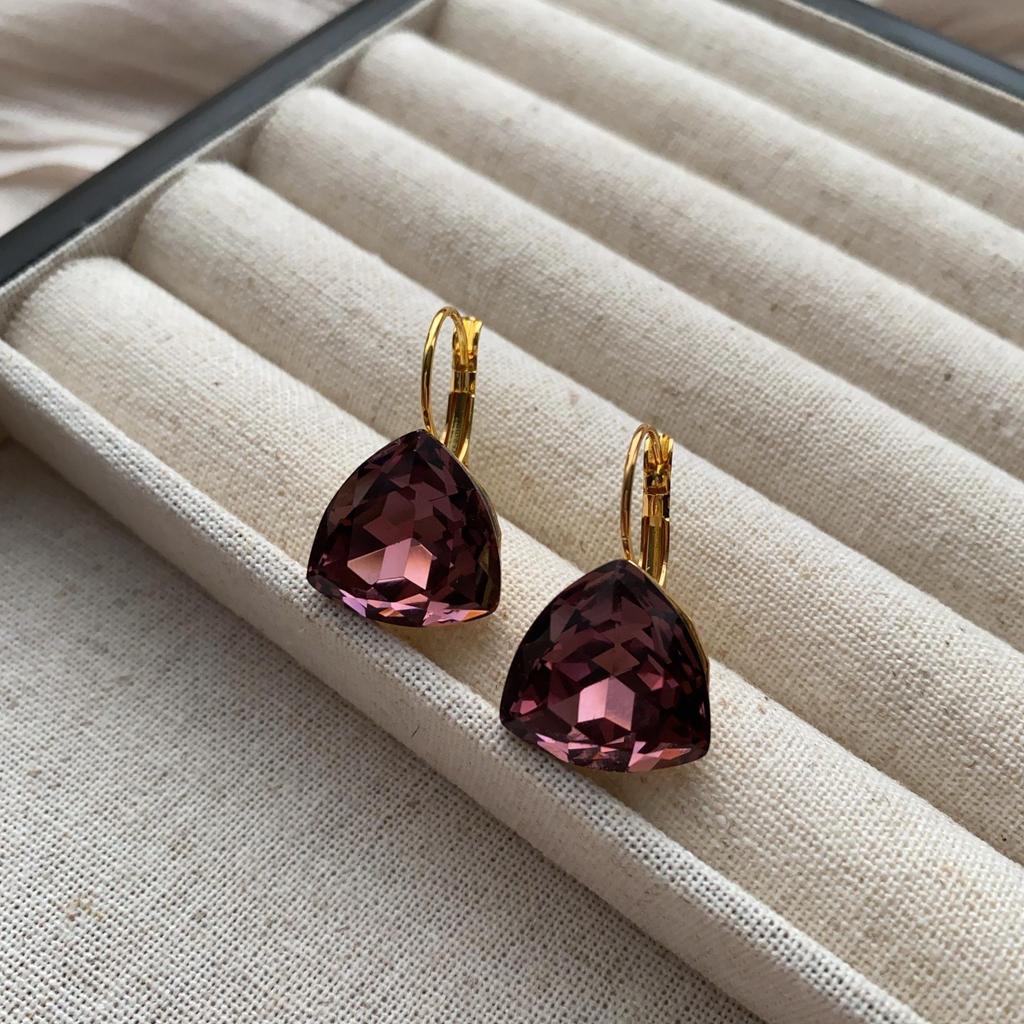 Triangular Ear Buckle Premium Earrings Ear Buckle Cold Wind Niche Simple Earrings Temperament Personality Sweet Dream Versatile
