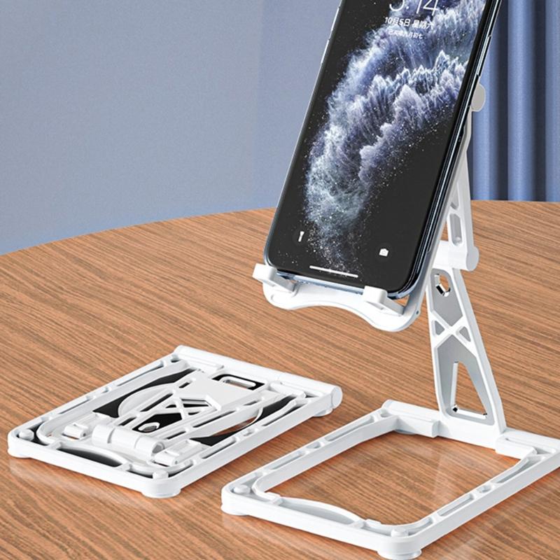 Phone Holder Built in Wireless Charging Slot Height Adjustable Stand for Phone 16 15 14 Tabletop Support Cradle