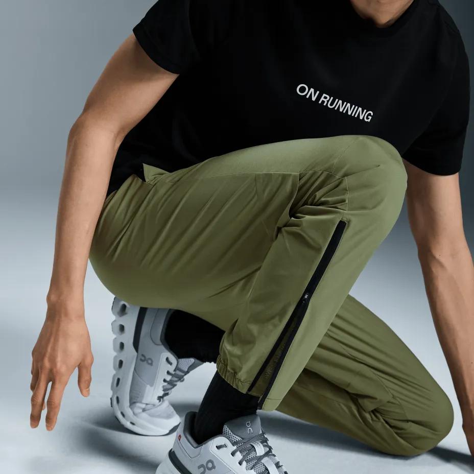 On Core Byxor Enfärgade Elastisk Midja Löpning Sport Lg Byxor Herrbyxor Teal 1MF10110858