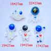 10Pcs New Cute Mini Transparent Space Series Resin Flatback Ornament Nail Jewelry Making Hairwear Accessories