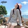 MJ Style Women's Relaxed Cotton Long Sleeve Tee