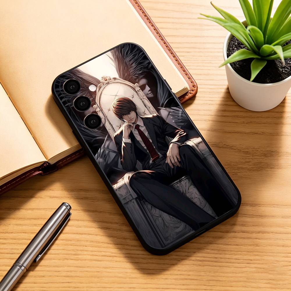 Death Note Kira Yagami Dark Anime Phone Case For Samsung Galaxy A73,A72,A71,A70,A53,A52,A51,Soft Silicone Black Cover