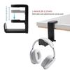 Under-Desk No-Drill Headphone Stand, 360-Degree Swivel Headphone Hanger, Foldable Headphone Holder