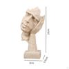 Escultura de Cara Abstracta Elegante Acento de Decoración para el Hogar