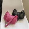 Soft PU Leather Women Shoulder  Bags Casual Solid Color Small Top-Handle Handbags Ladies Fashion Shoulder Bags