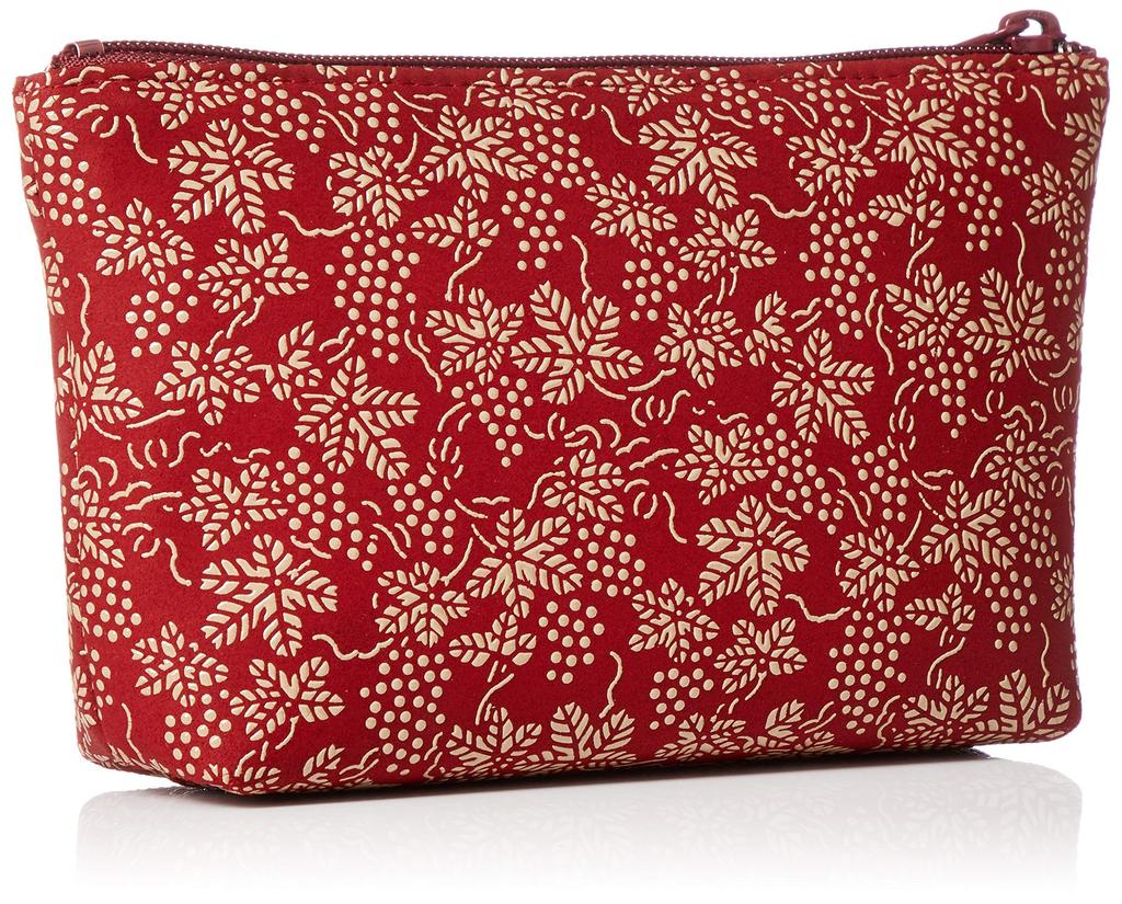 Indenya No. 4-Beutel 4405-13120, Rotwildleder mit Weißem Lack, Traubenmuster 4405-13-120