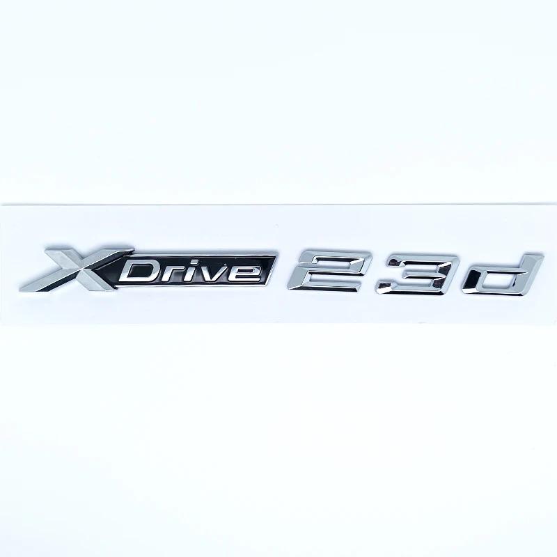 3D ABS XDrive Emblem Car Fender Rear Trunk Sticker X Drive 20d 20i 23d 23i 25d 25i 28d 28i For BMW X1 X2 X3 X5 X6 X7 UQ9