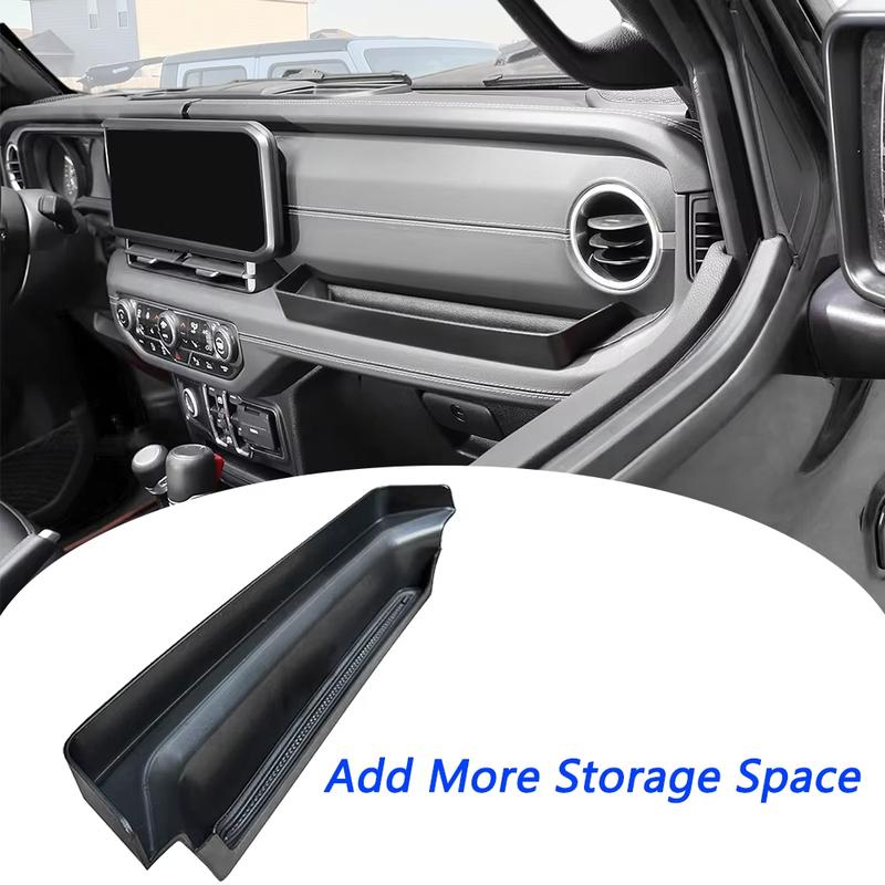 Front Passenger Grab Handle Tray Organizer Box for Jeep Wrangler JL 4XE Gladiator JT 2024-2026 Inner Storage Tidying Accessories