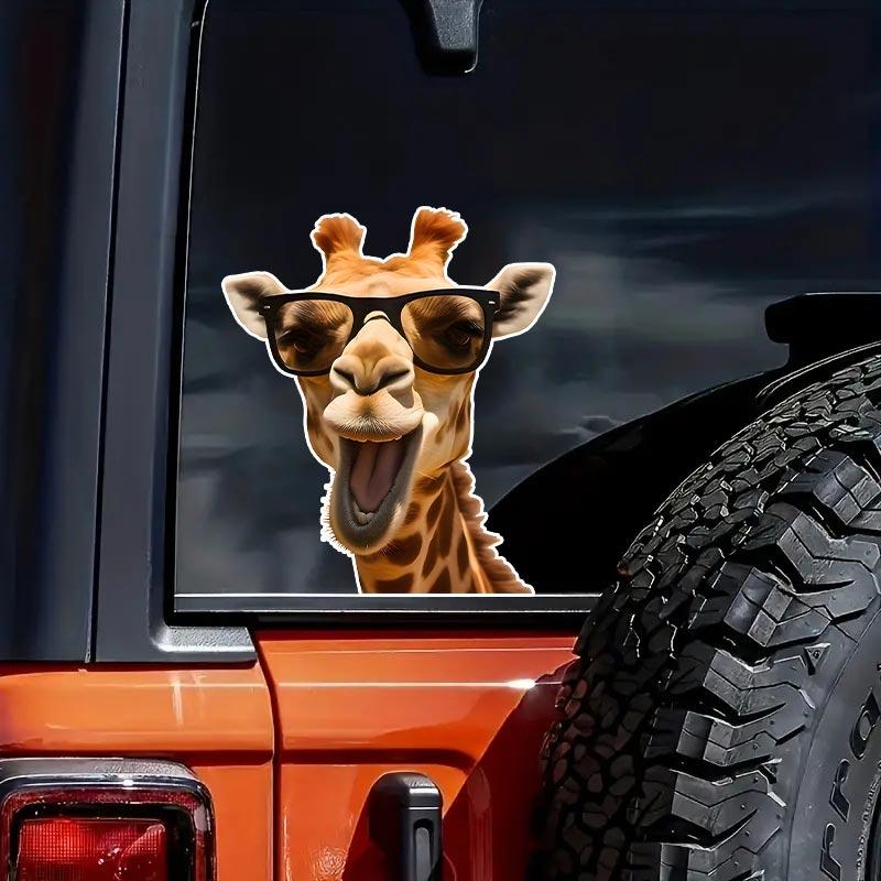 Charming Giraffe Car Stickers Waterproof Vinyl Decals Auto Body Window Bumper Decor Motorcycle Helmet Stickers TM133