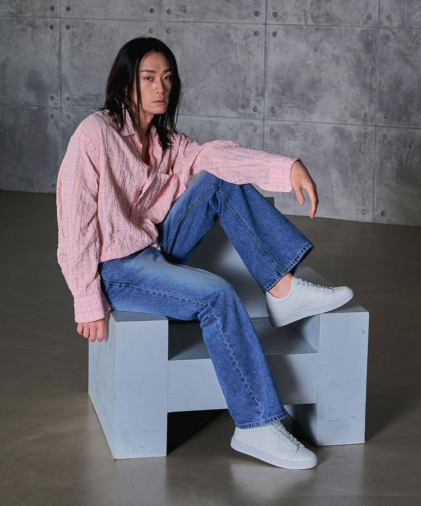Okeyplace 5.5Cm Hidden Heel Basic Sneakers White (Okpl-55Sn102)