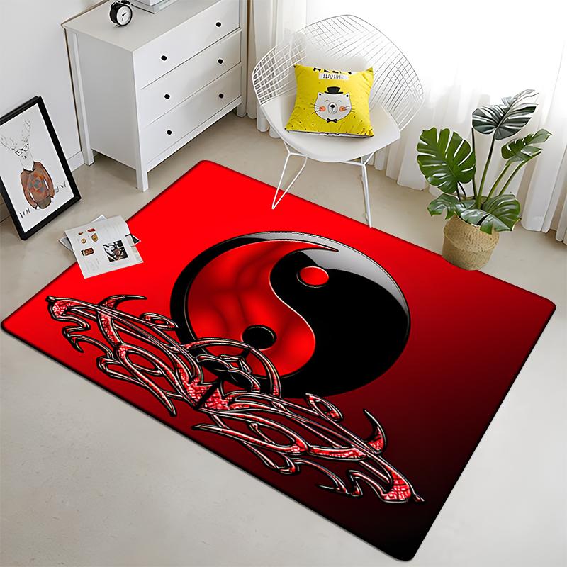 Chinese Five Elements Tai Chi Eight Diagrams Carpet Living Room Children's Carpet Home Decor Carpet Door Mat Rugs for Bedroom