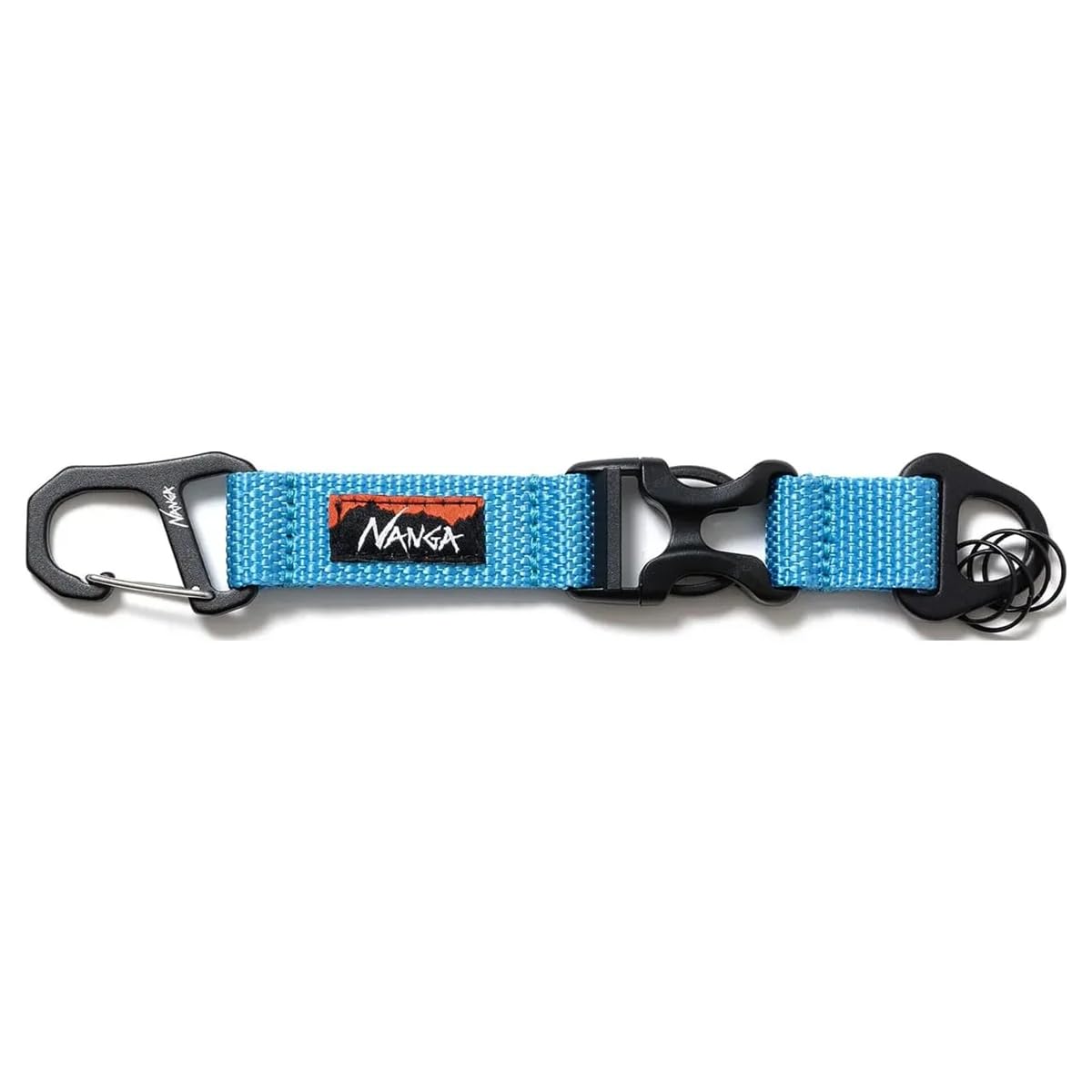 

NANGA CARABINER KEY HOLDER Carabiner Key Holder, Key Strap, Bag, Belt, Camping, Outdoor (BLK) (SAX)
