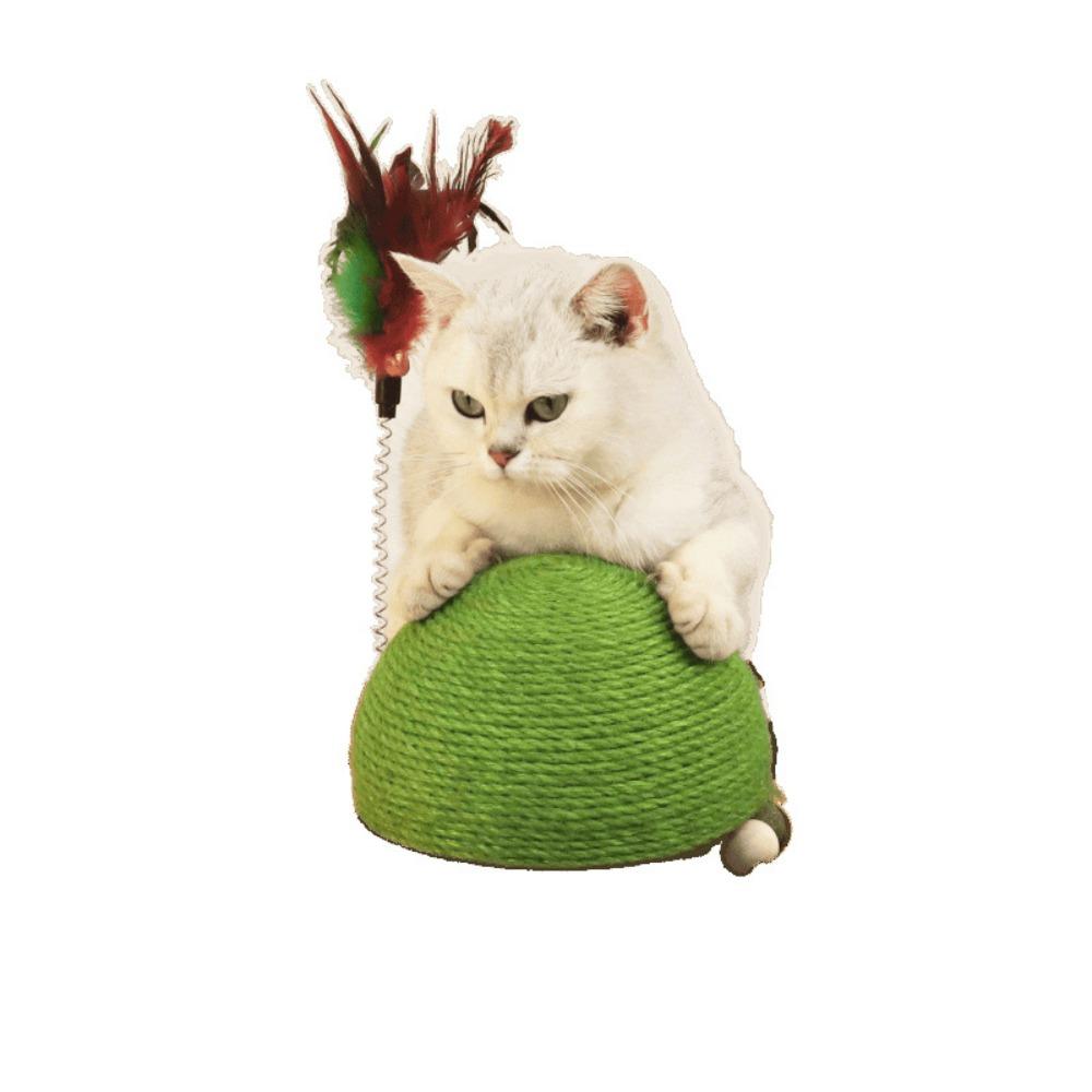Grinding Claws Sisal Cat Scratching Ball Interactive Cat Scratch Pad  Relieve Boredom