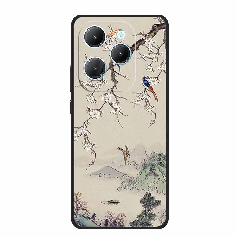 For Infinix Note 40X 5G Case 3D Relief Emboss Black Silicone Soft Back Cover Case For Infinix Smart 8 Plus Hot 40 Pro 40i Case