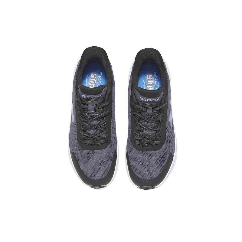 Skechers Go Comfortable Versatile Durable Breathable Low Top Running Shoes Men Sneaker Gray Black 220880-CCBK
