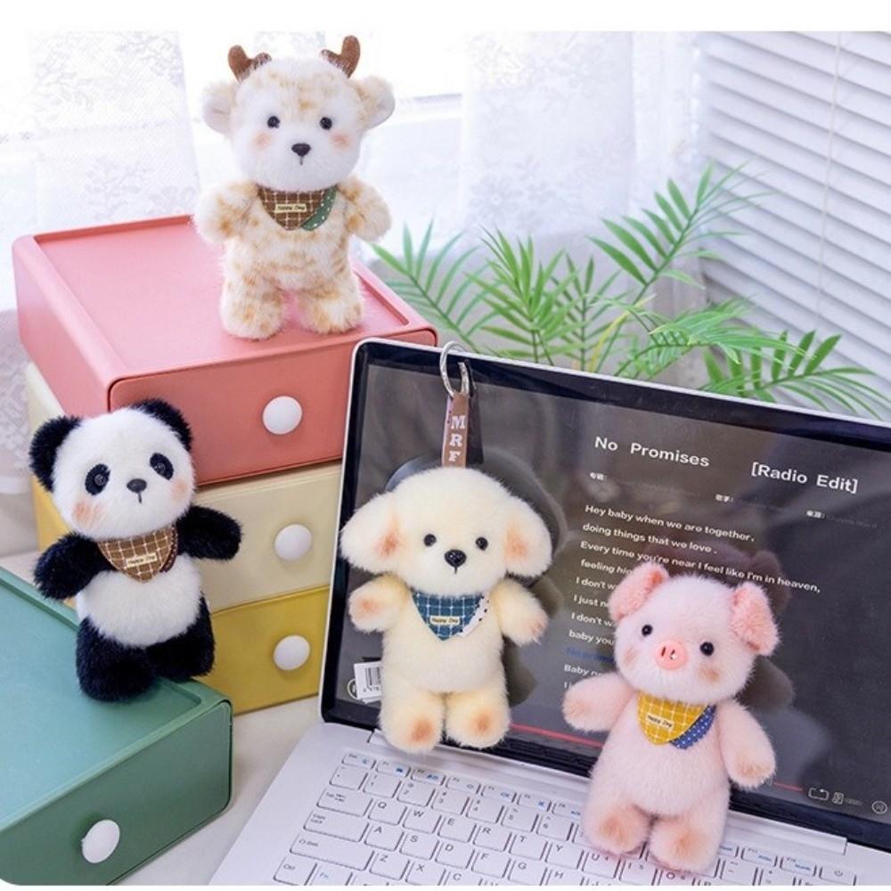Super Soft Plush Animal Pendant PP Cotton Plush Backpack Pendant Plush Keychain Toys  Universal Age