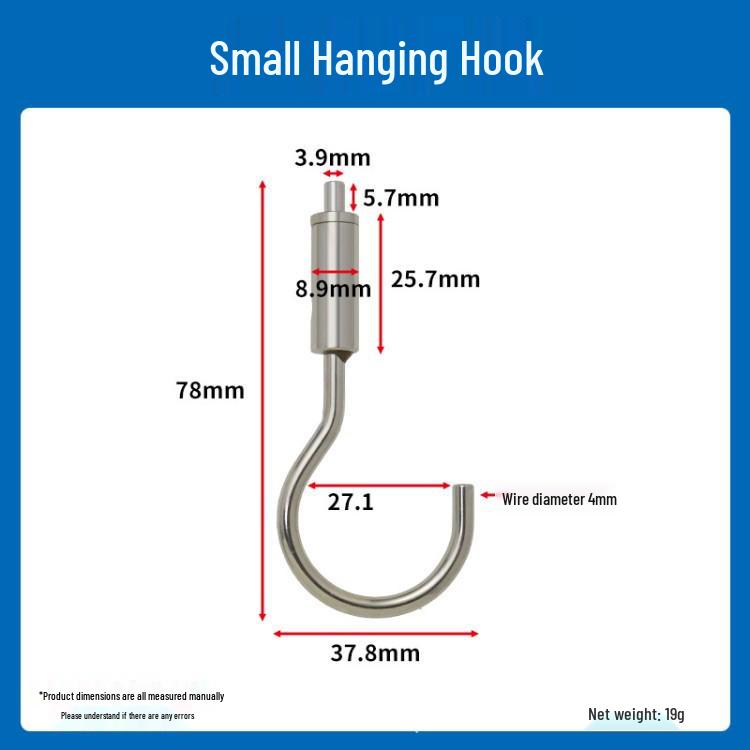 Steel Wire Rope Safety Lock Hook - Secure Picture Hanging & Marine Accessories