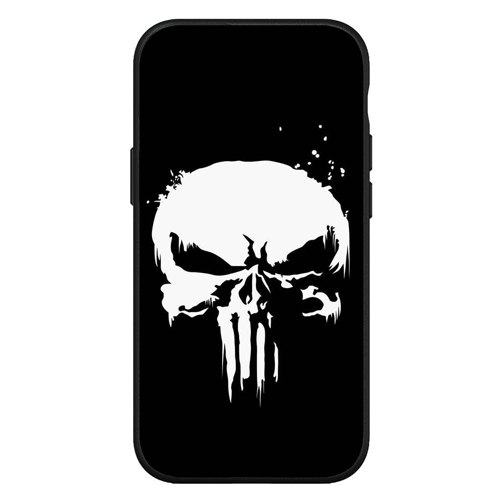 Für iPhone 16 15 X XR Samsung Galaxy S24 S23 Plus Xiaomi Redmi Note 13 12 11 Pro Max 9 10 14 OPPO Huawei Cover The Marvel Punishers Skull Handyhülle