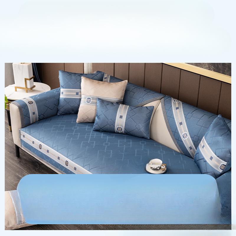 Ice Silk Sofa Cushion Rattan Mat Summer Summer Modern Simple Summer Mat Sofa Cushion Non-Slip Sofa Cover Cover Cloth
