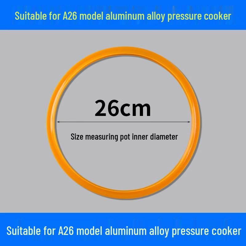 Universal Silicone Pressure Cooker Gasket, Old-fashioned Seal, 20/22/24/26cm Sizes.