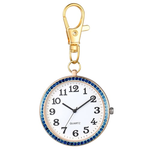 

Lancardo Часы-карабин, Часы для медсестры, Карманные часы, Брелок для ключей, Аналоговые, С бриллиантами, Сундук, Легко читаемые, Идеально подходят для повседневного использования, Пеших прогулок, Поездок на работу, Chri