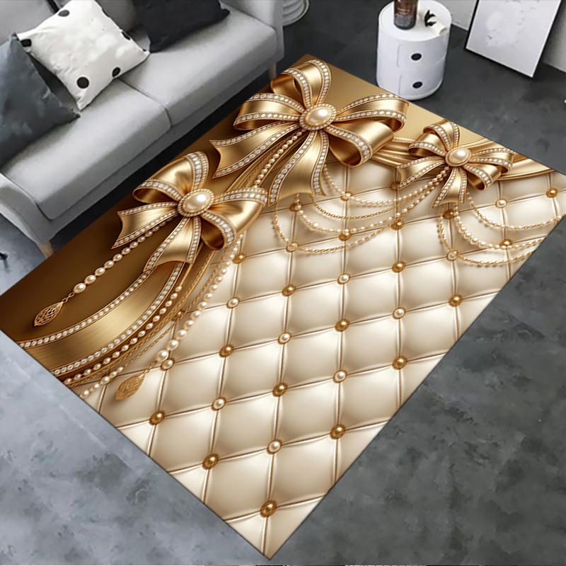 2025 New Gorgeous bow Carpet Rug for Living Room Bedroom Home Sofa Decoration,Kids play Non-slip Floor Mat