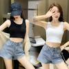 Summer New Vest Women's Suspender Versatile Short Sexy Exposed Navel Small Vest Women