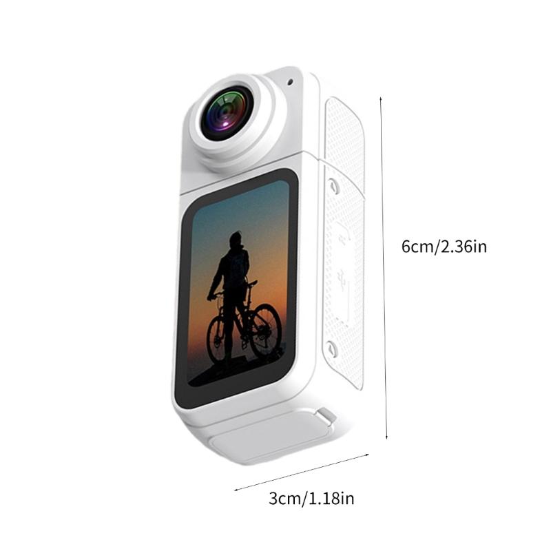 1.47in Screen Mini thumb Camera 2.7K Video Featuring 180 degree Rotating Lens To Capture Unique Perspective Easily