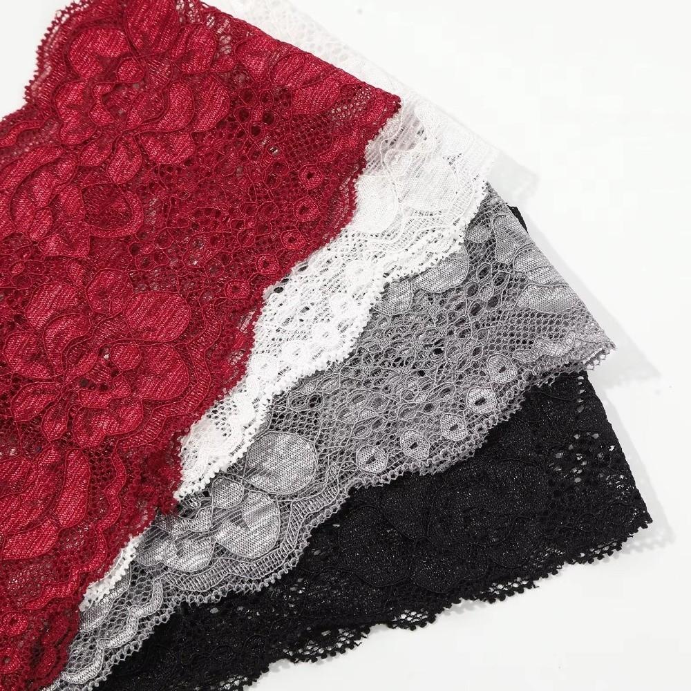 Wide Lace Floral Headbands Korean Mesh Elastic Hair Bands Hollow-Out Lightweight Headwrap  Women