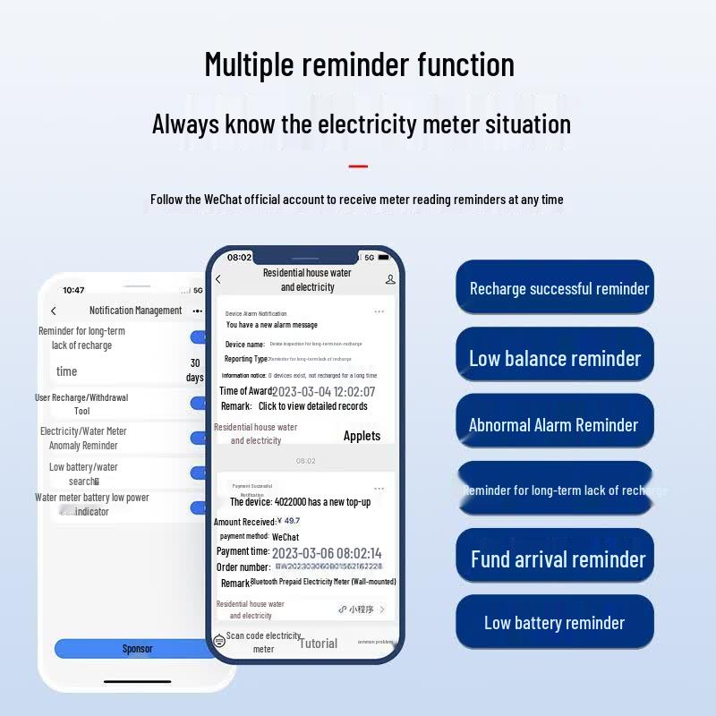 Smart Prepaid Electricity Meter for Rental Properties (CN Version)