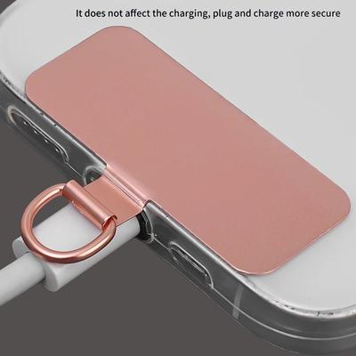 Universal Metal Phone Lanyard Gasket Patch Phone Hanging Strap Gasket Replacement Lanyard Safety Connect Piece Clip Accessory