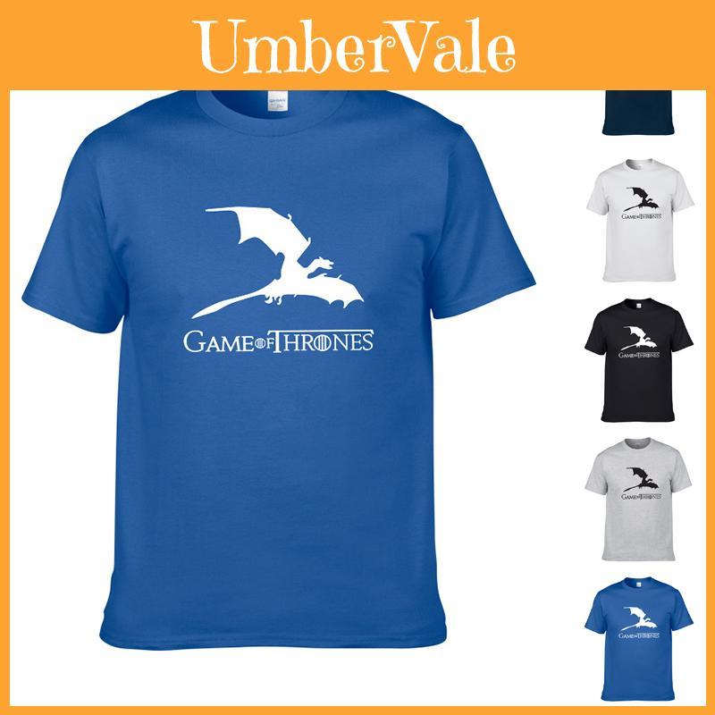 Game Of Thrones Mutter der Drachen Herren Erwachsenen Kurzarm T-Shirt Weiche Baumwollmischung