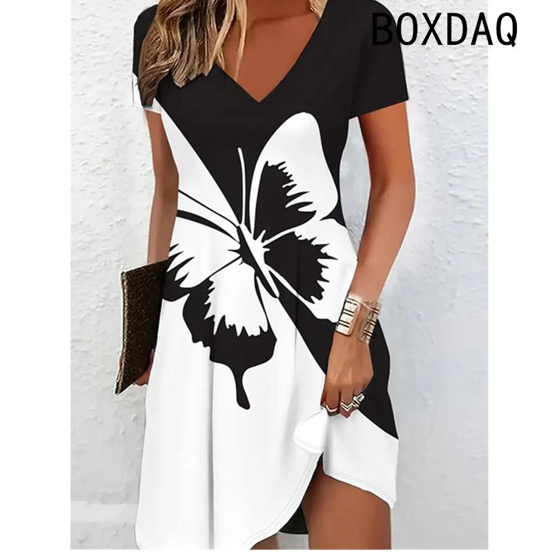 

Women s Vintage 3D Floral Print Dress XL