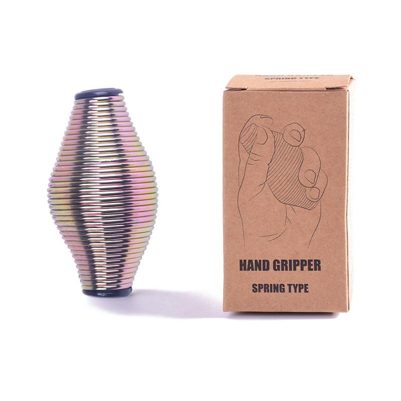 Anti Stress Ball Metal Spring Grip Ball Hand Finger Fitness Ball Grip Strength Enhancer Relieve Anxiety Decompression Toys