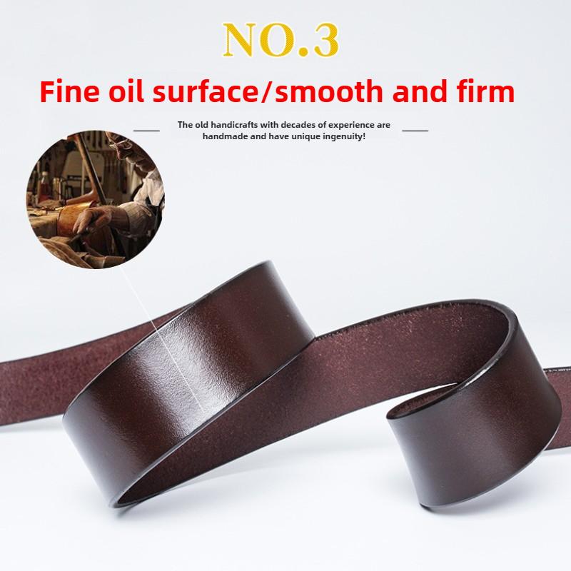 Fashion Personality Western Denim Belt Men's Letter J Smooth Buckle Belt