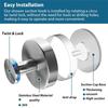 A96K-2PCS Suction Cup Hooks For Shower, Wall Suction Cup Hooks No-Drill Hooks For Bathrooms Wall, Glass Door, Mirror
