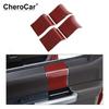 4pcs Inner Door Handle Panel Cover Trim For Ford F150 2015- Red Carbon Fiber