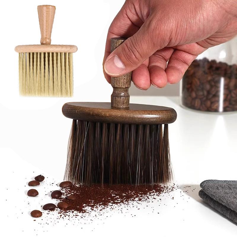 Spazzola per la pulizia della polvere di caffè Accessori per spolverare Spazzola per macinacaffè in legno Utensili da cucina per il caffè Spazzola per la pulizia del barista