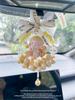 Compatible Bubble Temperature Car Mirror Bow Decoration Gift